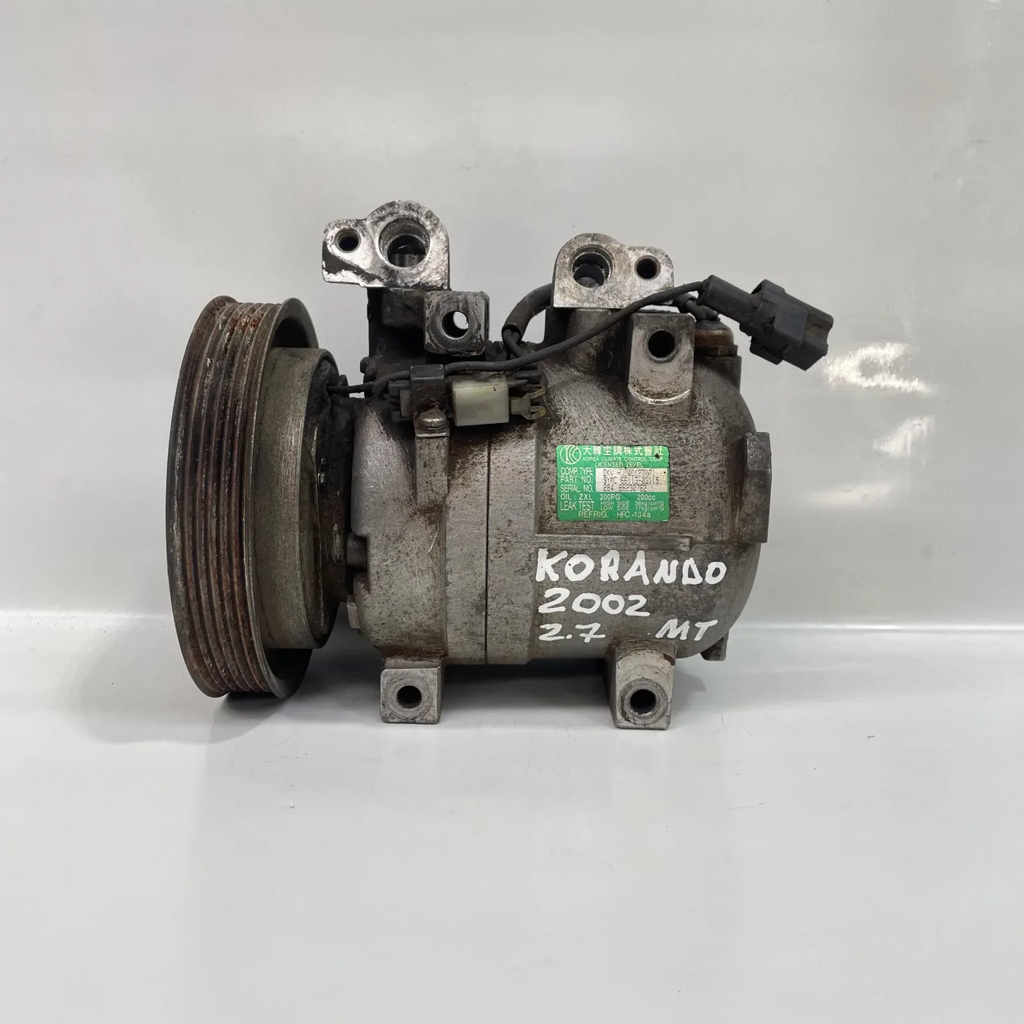 COMPRESOR A/C Ssangyong Korando 2002 - 2.7 4x4 Diesel Mecánico
