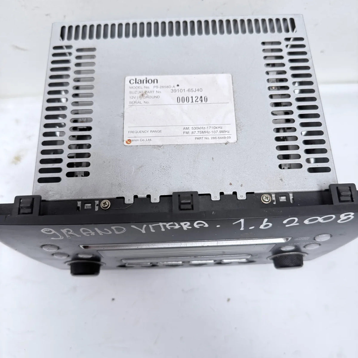Radio Suzuki Vitara 2008 - 1.6 4x2 Bencina Mecánico