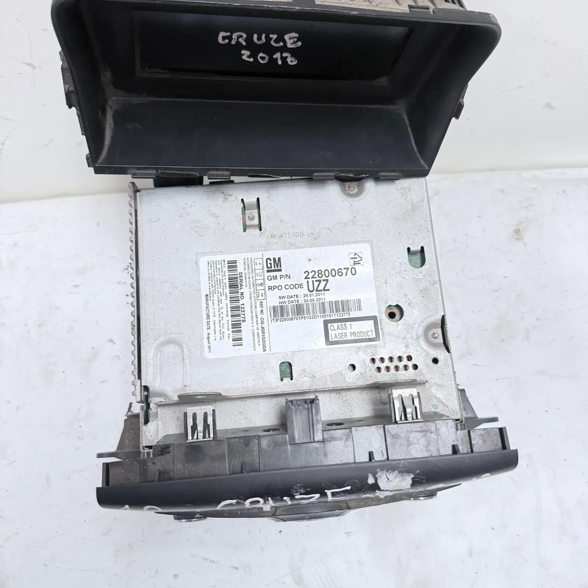 Radio Chevrolet Cruze 2013 - 1.8 4x2 Bencina Mecánico