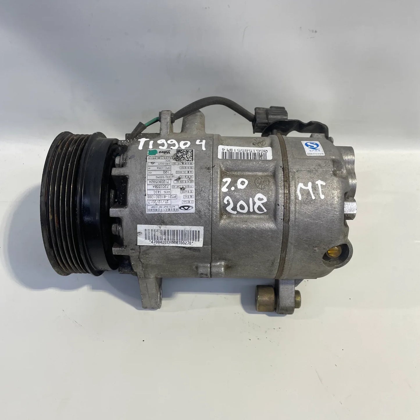 COMPRESOR A/C Chery TIGGO 4 2018 - 2.0 4x2 Bencina Mecánico
