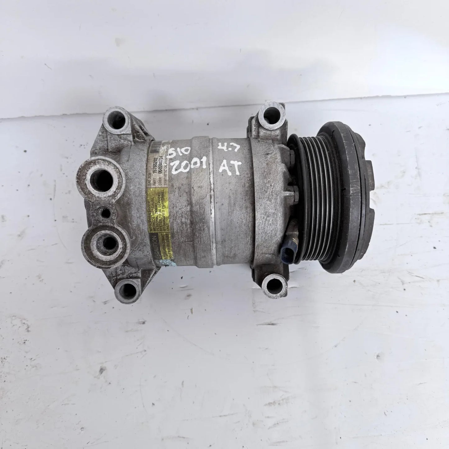 COMPRESOR A/C Chevrolet S10 2001 - 4.3 4x2 Bencina Mecánico