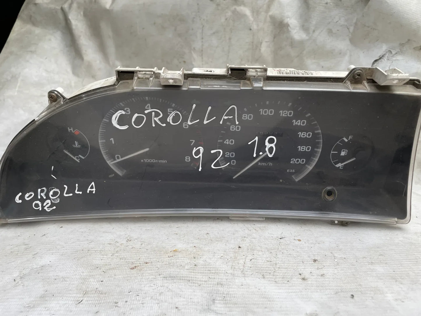 Sinoptico Toyota Corolla 1992 - 1.8