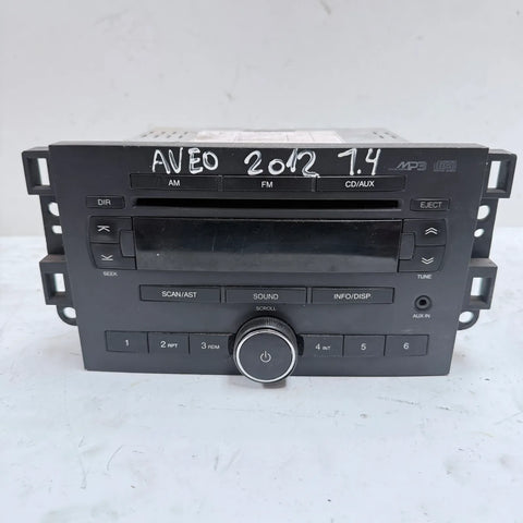 Radio Chevrolet Aveo 2012 - 1.4 4x2 Bencina Mecánico