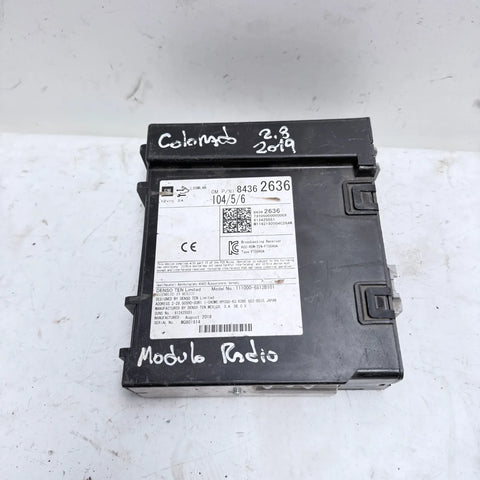 Radio Chevrolet Colorado 2019 - 2.8 4x2 Bencina Mecánico