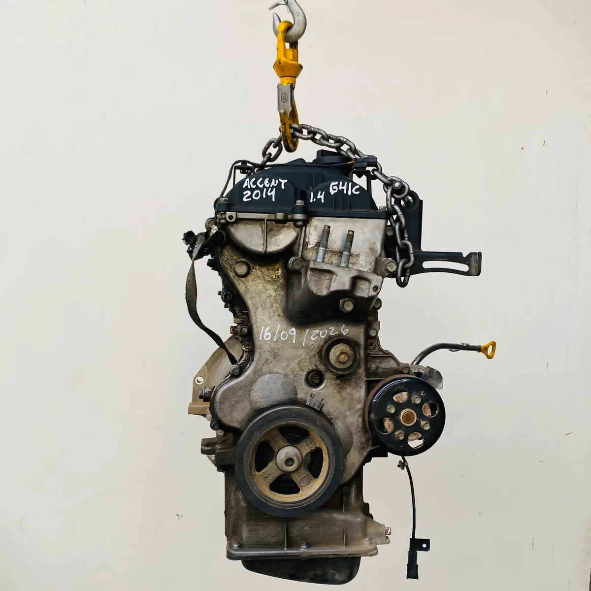 Motor Sin Accesorios Hyundai Accent 2014 - 1.4 4x2 Bencina Mecánico