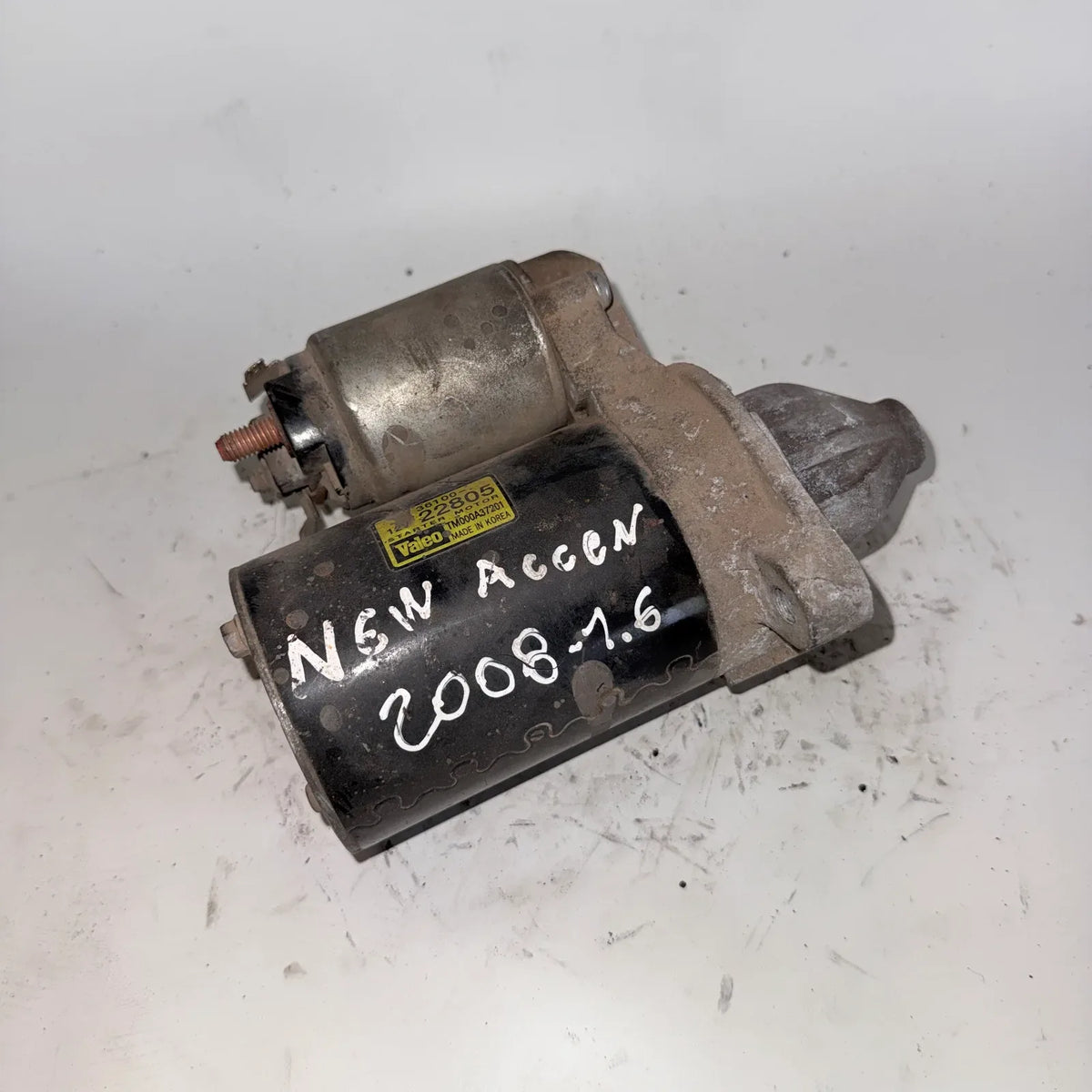 Motor de partida (Arranque) Hyundai Accent 2008 - 1.6 4x2 Bencina Mecánico