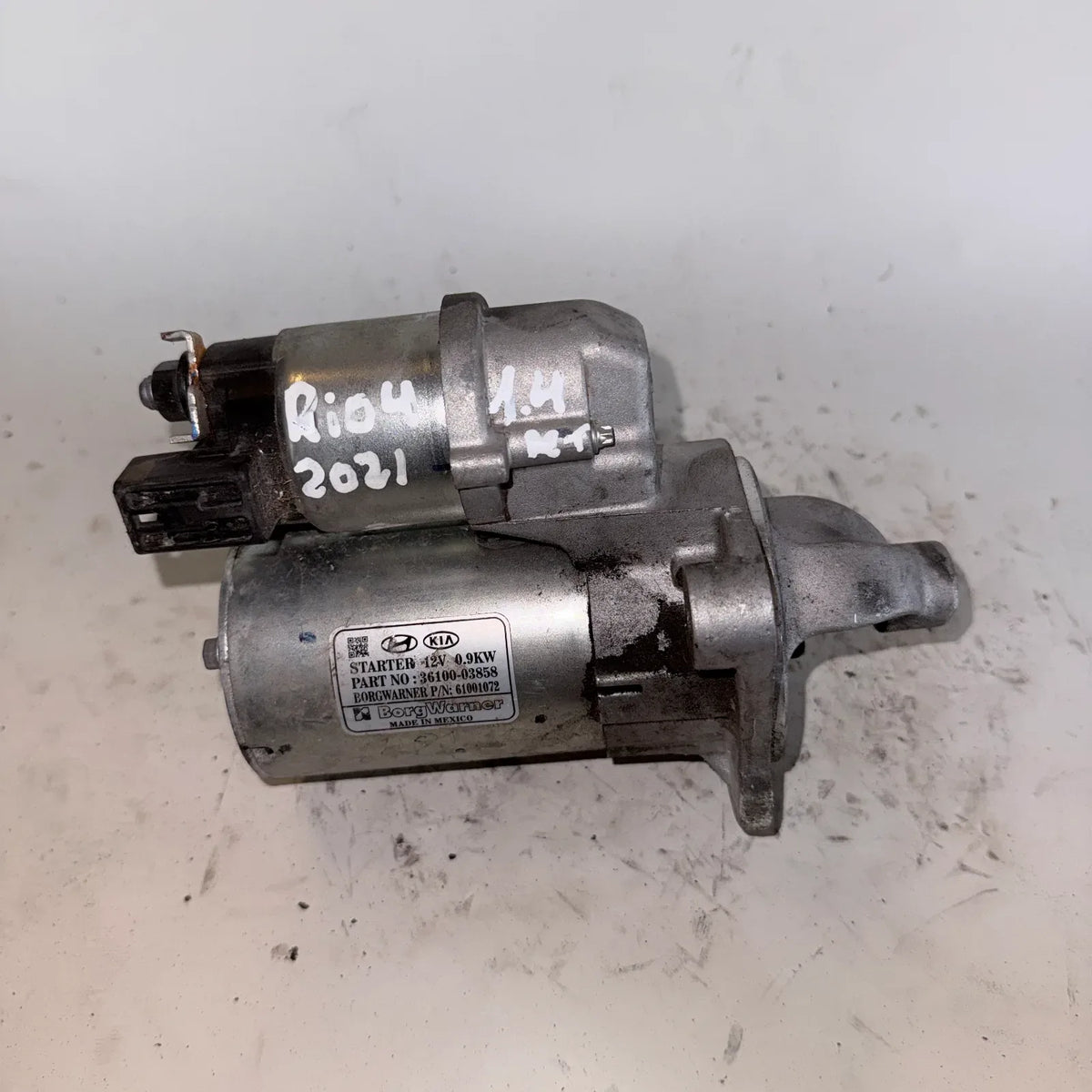 Motor de partida (Arranque) Kia Rio 4 2021 - 1.4 4x2 Bencina Mecánico